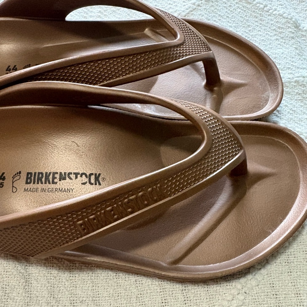 Birkenstock Men’s Bronze Flip Flop Sandals size 44/11 - Picture 2 of 3